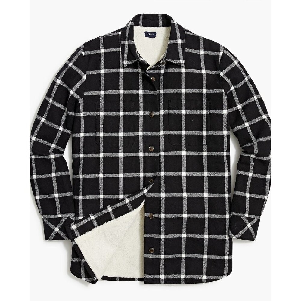 J. Crew Black and White Plaid Jacket